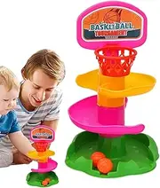 Kids Ball Track Toy,Early Education Basketball Rolling Toy | Early Education Sphere Moving Tower for Parent-Child Interaction