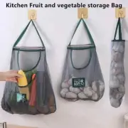 Reusable Mesh Storage Bag Hanging Net Organizer Fruit Garlic Onion Potatos New