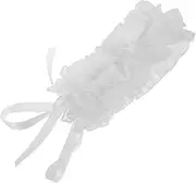 [WATIIFUFU] Fashionable Tulle Ruffle Collar Fake Collar for Lady's Shirts Mesh Choker Ribbon for Dress Decor