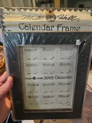 Ultra Rare Vintage Mill Hill Calender Frame 2003 Nos Sealed 8"x6"