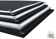 EVA Foam Cosplay - 6Mm (1Mm to 10Mm) - Black or White - 14" X 39" Sheet - Ultra