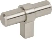 Satin nickel cabinet drawer knob t handle jeffrey alexander industrial key grand