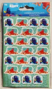 Disney PIXAR Finding Dory Nemo 4 Sticker Sheets (96)