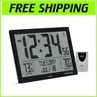 Multi-Time Zone Atomic Clock with 4.5" Digits & Refrigerator Temperature Probe