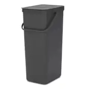 NEW Brabantia Sort & Go Waste Bin Grey 40L