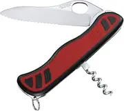 Victorinox Alpineer Swiss Army Knife, Medium, Multi Tool, 3 Functions, Locking Blade, Red
