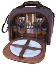 Picnic Pack 4 PERSON BACKPACK SET 28 Pieces with Insulated Cooler Beach Camping