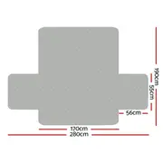 Artiss Sofa Cover Couch Covers 3 Seater Quilted Gr