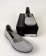 Steven by Steve Madden Criss Silver Women's Shoes Flats Size 9 New In Box