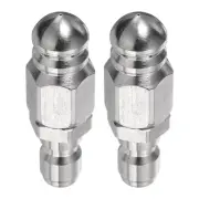 2pcs Pressure Washer Sewer Nozzles 1/4" Quick Connect 5000 PSI Drain Blaster