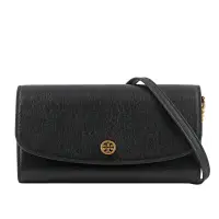 在飛比找環球Online優惠-【TORY BURCH】Robinson 附鏈帶斜背長夾(黑