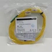 12M LC/APC to LC/APC Single Mode Simplex Fiber Optic Patch Cable OFNR (Qty 5)