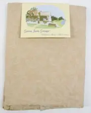 Cotton Park Cottage Tablecloth ~ Jacquard Gold Olive Branch 60 x 104 Oblong NEW