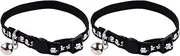 Mipcase 2 Pcs Pet Collar Pet Crossbones Collar Fashion Dog Collars Puppy Outfits Creative Dog Collars Dog Collar Costume Cat Bell Collar Small Dog Outfits Cloth Pet Supplies Halloween
