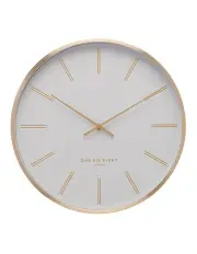 [One Six Eight London] Otto 40Cm White Silent Wall Clock