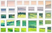 Artiss Photo Frame, Set of 30 Art Photos Picture Display Frames Sets Gallery Wall Hanging Collage Decor for Home Living Room Bedroom, Rectangle HD Vision Glass Photograph Mat White