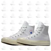 Converse Chuck 70 Leather White Fossilized Brown A07201C Sneaker Shoe Trainer