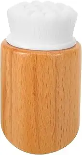 WOONEKY Natural Beech Face Cleaning Brush Manual Facial Scrubber for Deep Cleansing Exfoliating Makeup Removal Soft Bristles Skincare Brush for Smooth Skin present for Women