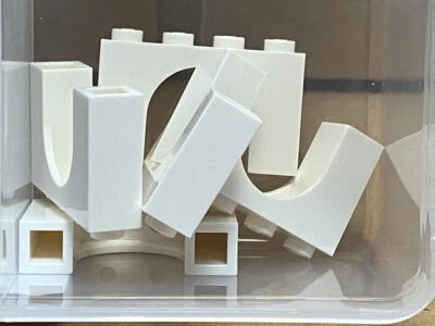 LEGO Parts - White Arch 1 x 4 x 2 - No 6182 - QTY 5
