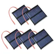 5Pcs 0.6W 5.5V Solar Panel Module DIY with 100mm Wire