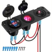 12V Marine Outlet Socket,Quick Charge 3.0 12 Volt USB Outlet USB Outlet with ...
