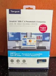 Targus VersaLink USB-C and Thunderbolt 3 Dual 4K Video Docking Station NIB