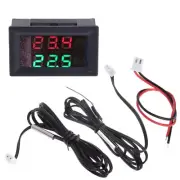 Metal Probe Thermometer NTC Dual Digital Thermometer Displa