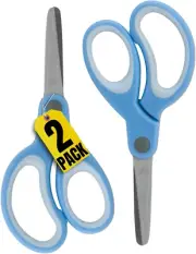 Kids Safety Scissors, Blunt Tip Scissors, Scissors for Kids, Blue, 2 Pack