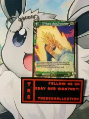 Super Saiyan Vegeta - Majin Exterminator Card Keychain - Trading Card TCG - Rare