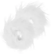 [GLSTOY] Fur Cuff Covers Winter Furry Women Clothing Accessory Winter Winter Fluffy Wrist Cuff Warmer White Imitation Raccoon Wool and Cloth