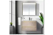 Divine oak wall hung vanity 900mm with LED lights and Sensor switch