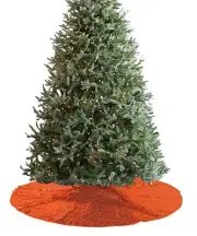 Christmas Tree Skirt-Orange48Inch Round Sparkly Sequin Tree SkirtOrange