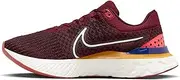 [Nike] Men's React Infinity Run Flyknit 3 Sneaker, Dark Beetroot White University Gold, 13 US
