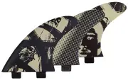 Captain Fin Mikey February Twin Tab Thruster Fin Set - Black - M - New