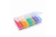 7 Days Weekly Pill Case 21 Squares Travel Portable Medicine Storage Box Pill Container
