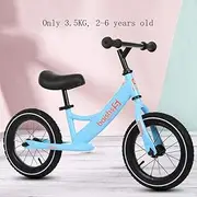 Balance Bike, No Pedal Sport Training Bicycle for Kids and Toddlers Carbon Steel Frame Adjustable Handlebar and Seat Lightweight Ride-On Toys