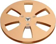 1/4 7 Inch Empty Tape Reel,Universal Aluminum Alloy Reel Inches Takeup Open Take Up to Small Hub Sound Audio with 6 Holes Low Noise for Recording Replacement Opening Machine Part