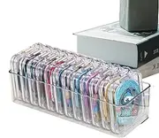 Jiimhte Nail Display Storage Box,Display Container Dustproof Case for Jewelry | False Nails Storage Organizer for Dressing Tables Bedroom Living Room