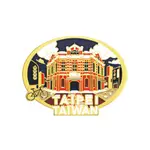 TAIWAN THE RED HOUSE BADGE OVAL METAL PIN TRAVEL SOURVENIR