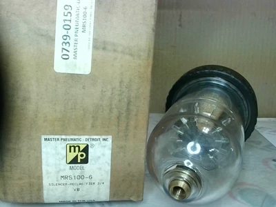 Master Pneumatic MRS100-6 Silencer Reclassifier 3/4 1" NPT - New In Box