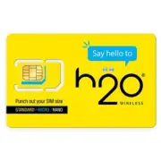 H2O Wireless Prepaid $50 Unlimited Talk, Text, 40GB High Speed Data Plan - 30 Da
