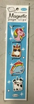 Re-Marks Unicorn Doodles Page Clips - NEW