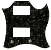 Custom For US Gibson SG Standard Style Guitar Pickguard,4 Ply Black Pearl