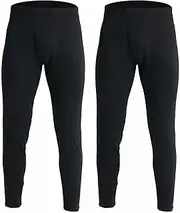 [Lanbaosi] 2 Pack Mens Thermal Underwear Bottoms Long Johns for Men Cold Weather Thermal Pants Warm Baselayer Trousers Leggings