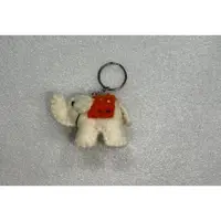 在飛比找樂天市場購物網優惠-【JOKO JOKO】 手工大象羊毛氈擺飾鑰匙圈