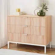 3 Chest of Drawers LURA Pine Storage Furniture Bedroom Organizer Modern Design