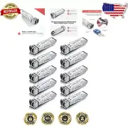 10 Pack 10G LR SFP+ Transceivers - Plug and Play Fiber Module for Data Centers