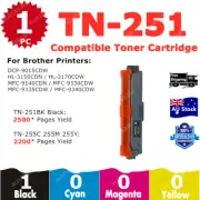 1x Compatible Toner TN251 TN255 TN-251BK TN-255 Black For Brother HL3150CDN