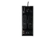 Crest Platinum Power Board 6-Socket 2-USB Surge Coax & Data Extension Black