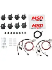 MSD Ignition Coil Smart Coil Pack Epoxy Female/Socket Black Squ (82893-KIT)